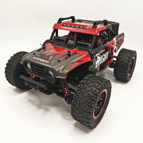 1/14 RC Car Off Road RC Truck 4x4 Remote Control Car Hobby Buggy All Terrain High Speed 30+MPH 4WD with 390 Brushed Motor Proportional Throttle Steering Metal Chassis Ball Bearing Adult