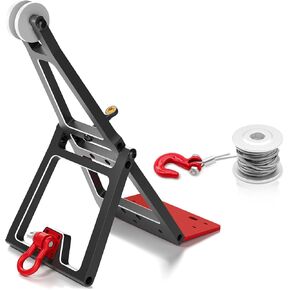 OGRC Alluminum 1/10 RC Truck and Tow Build Kit RC Winch Double Stent Rescue Set Truck Tow Crane for SCX10 TRX4 Capra LCG Chassis DIY Accessories
