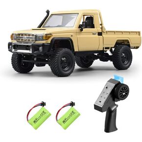 1/12 RC Truck LC 79 Pickup Trucks 2.4G Full Proportional Rock Crawler 4WD Electric Remote Control Car Off-Road Climbing Vehicle RTR 280 Motor LED Searchlight Hobby Grade Drift Car 2 Batteries