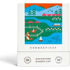 Connecticut Adventure Bucket List: 50 Scratch-Off Cards for Outdoor Activities, Tourist Attractions, and Road Trips - Perfect Travel Gift and Guide for Exploring
