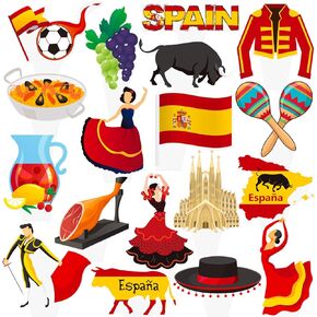 إسبانيا تاباس حزب كب كيك القبعات العالية 48pcs الإسبانية عيد ميلاد حزب كعكة الزينة إسبانيا كب كيك يختار الإسبانية موضوع حزب زينة لإسبانيولا الفلامنكو حزب اللوازم