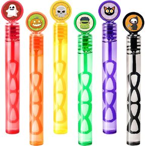 60 Pcs Halloween Bubble Wands Party Favors for Kids Halloween Treats Goodie Bag Stuffers Pinata Fillers, Mini Bubbles Bulk Halloween Toys Gifts Classroom Prizes for Toddlers Boys Girls Party Supplies