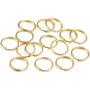 50Pcs/lot Diameter Split Rings Gold Open Rings Double Loops Jump Rings Connectors for Jewelry Making Jewelry Making Jump Rings (20mm)