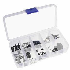 Sewing Screw Kit Metal Fasteners Durable Multiple Types Easy Replacement Needle Plate Screws Wear Resistant for Industrial Sewing Machines