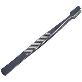 1Pc Silver Stainless Steel Stamp Tweezers Tongs With Flat Tips For Philately Stamps Collector Craft Hobby Hand Tools Stamp Tweezers Philately Stamps Collector Hand Tools Industrial Tweezers