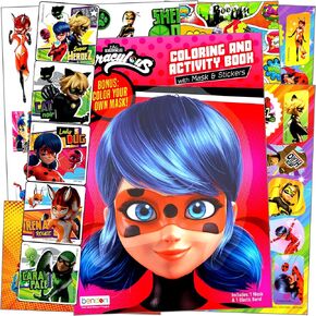 Miraculous Ladybug and Cat Noir - حزمة الأنشطة - ملصقات Miraculous Ladybug، كتاب تلوين، علاقة باب على الوجهين