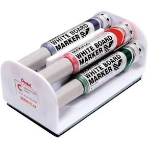 Pentel Maxiflo Liquid Ink Drywipe Marker Eraser Set
