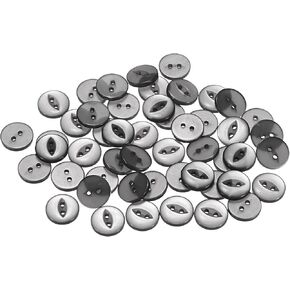 HARFINGTON 50pcs 20L White Round Sewing Buttons 12.5mm 1/2" Resin 2-Hole Fish Eye Craft Replacement Button for Craft Pants Dress Skirt Clothing Fastener Buttons