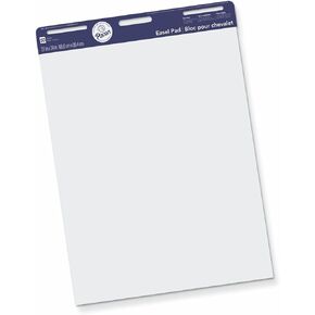 Pacon 3385 Easel Pad, Perforated, Unruled, 27x34-Inch , 50 Sheets, White