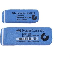 2Pcs Blue Sand Eraser,Double Head Sand Easy to Clear Colored Pencils, Ballpoint Pens and Ink Marks, Pencil & Ink Pen Rubber School Stationery Office Correction Supplies