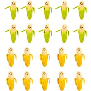 Operitacx Pencil Erasers Toppers Kawaii Erasers 40pcs Banana Pencil Erasers Mini Banana Erasers Novelty Fruit Pencil Erasers Supplies for Party Favors Classroom Rewards Cute Eraser Eraser Pen