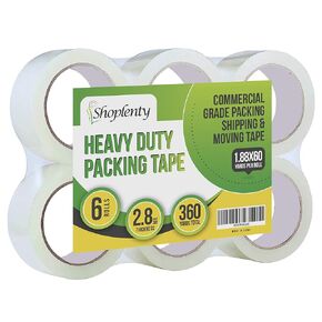 Shoplenty Heavy Duty Clear Packing Tape 2.8 mil, 1.88 x 180 Feet (60 Yards)- Big 36 Rolls (2160 Yards) of Moving/Shipping/Storage Tape Suitable to Refill Dispenser Gun, Durable and Easy to Use