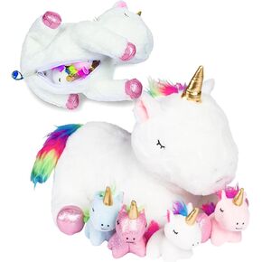 لعبة الكلب المحشوة من PixieCrush - لعبة القطيفة اللطيفة Shiba Inu Mommy مع 4 جراء - وسادة قطيفة رائعة للعب الخيالي - مجموعة ألعاب الحيوانات الناعمة المفاجئة للفتيات - حيوانات محشوة للأعمار من 3 إلى 8 سنوات in Kuwait