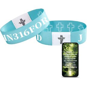 Bible Verse Bracelet，With Nfc Chip Christian Daily Bible Verse Bracelet，Faith Inspirational Gifts For Teens Women Men Religious Gospel