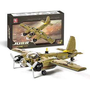 DAHONPA JU88 Bomber Plane Junker Aircraft Building Set [430pcs+] Classic German Fighter Models, Perfect for Holiday Gifts and Military Displays