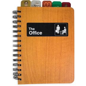 The Office Tabbed 288-Page Spiral Notebook | Bound Sketchbook Journal, Work Memo Notepad With Lined Paper, Travel Diary Writing | Home School Supplies For College, Business | Gifts And Collectibles