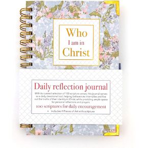 Christian Journals for Women: Who I Am in Christ - 100-Day Prayer and Scripture Journal for daily Bible Study, Reflection, Faith, and Strengthening Your Relationship with God
