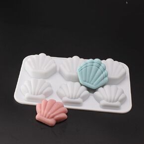 X-Haibei Shell Soap Jello Silicone Mold Chocolate Muffin Cookies Pastry Maker 1oz per Cell, Dia. 2 inch