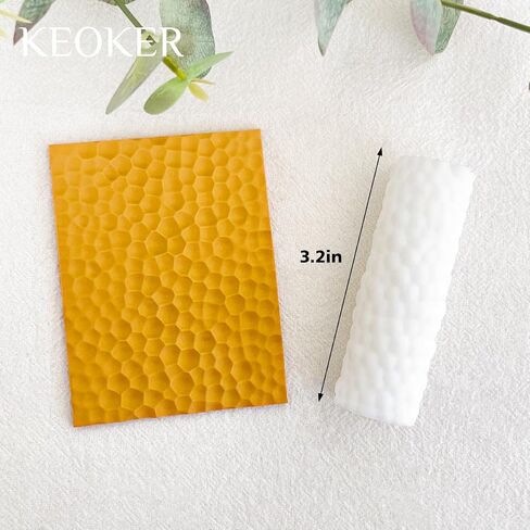 KEOKER Texture Roller for Clay, Polymer Clay Roller Texture, 3PCS Texture Rollers for Polymer Clay, Like Polymer Clay Texture Sheets, Great Work with Polymer Clay Cutters in Saudi Arabia
