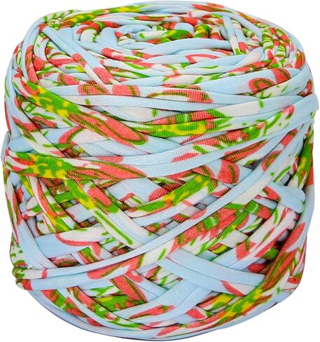 200g T-Shirt Yarn Elastic Fabric Crochet Cloth Yarn for DIY Knitting, Spaghetti Yarn Thick Knitting Yarn for Hand DIY Bag Basket Cushion Crocheting Projects,Home Decor(Black) in Saudi Arabia