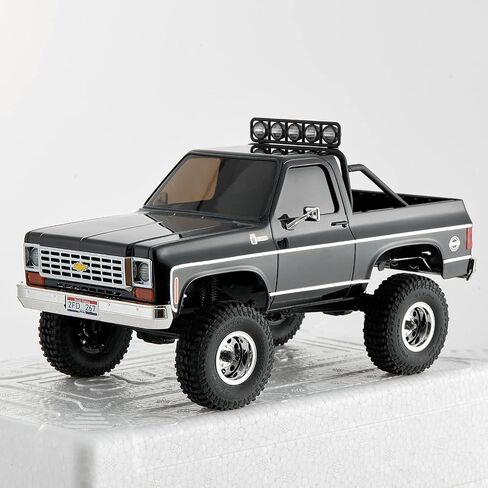FMS 1/24 RC Crawler Officially Licensed Chevy K5 Blazer RC Car FCX24 RTR RC Pickup Truck SUV 4WD 2.4GHz Hobby RC Model 8km/h Mini Car RC Off-Road Remote Control Car (Black) in Kuwait