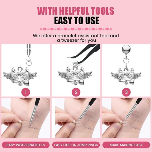 500 Pcs Double Open Jump Rings Kit, Stainless Steel Mini Round Split Craft Jump Keychains Key Ring with Double Loops Connectors for Jewelry Making, Bracelets Necklace Repair, DIY (4, 6, 8, 10, 12mm) in Saudi Arabia