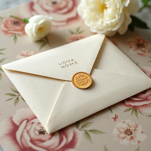 50Pcs Gold Wax Seal Stickers M Self Adhesive Letter Wax Stickers for Wedding Party Birthday Invitations Envelope Seals Christmas Gift Wrap Decoration in Kuwait