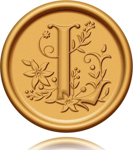 50Pcs Gold Wax Seal Stickers M Self Adhesive Letter Wax Stickers for Wedding Party Birthday Invitations Envelope Seals Christmas Gift Wrap Decoration in Kuwait