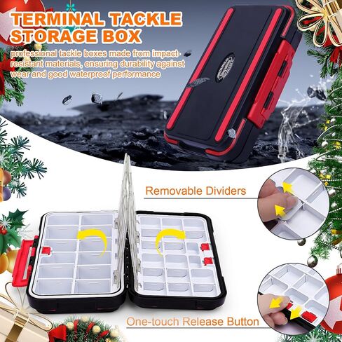 Fishing Lure Kit,Tackle Box with Tackle Included Accessories Fishing Starter Kit for Adults, Includes Spoon Crankbait Plastic Shrimp Worm Hook for Bass Trout Fishing Gifts for Men Orange in Saudi Arabia