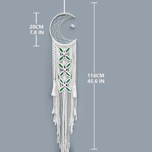 Boho Macrame Woven Wall Hanging, Dream Catcher, Handmade Bohemian Decor Decoration Art Craft for Bedroom Nursery Dorm Room in Saudi Arabia