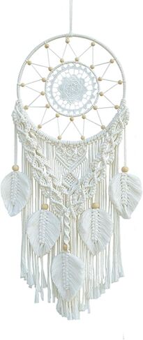 Boho Macrame Woven Wall Hanging, Dream Catcher, Handmade Bohemian Decor Decoration Art Craft for Bedroom Nursery Dorm Room in Saudi Arabia