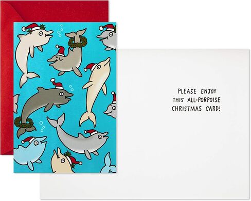 Hallmark Shoebox Funny Christmas Cards Pack, Dogs and Cats (6 Holiday Cards with Envelopes) in Saudi Arabia