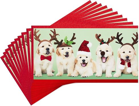 Hallmark Shoebox Funny Christmas Cards Pack, Dogs and Cats (6 Holiday Cards with Envelopes) in Saudi Arabia