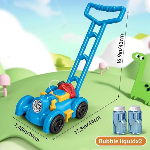 Bubble Lawn Mower for Toddlers,Bubble Machine with Lights,Bubble Maker Toys for Party Outdoor Wedding Birthday in Saudi Arabia