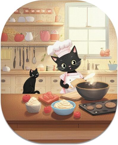 Small Mouse Pad, 6 x 7 Inch, Oval Mini Mouse Pad with Non-Slip Rubber Base for Laptop Wireless Mouse Keyboard Tray Mousepad, Marble Patterns in Kuwait