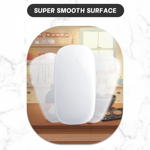 Small Mouse Pad, 6 x 7 Inch, Oval Mini Mouse Pad with Non-Slip Rubber Base for Laptop Wireless Mouse Keyboard Tray Mousepad, Marble Patterns in Kuwait