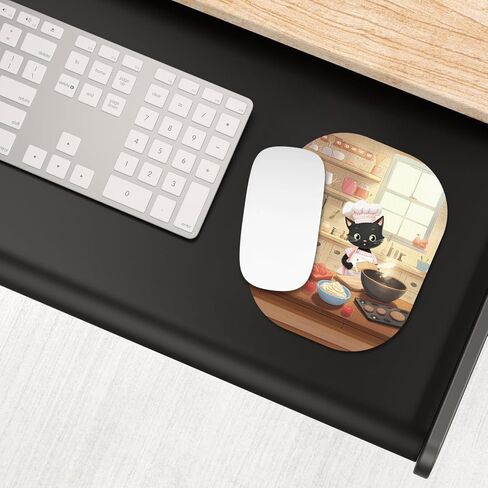 Small Mouse Pad, 6 x 7 Inch, Oval Mini Mouse Pad with Non-Slip Rubber Base for Laptop Wireless Mouse Keyboard Tray Mousepad, Marble Patterns in Kuwait