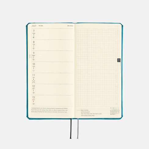 Hobonichi Techo 2025 Weeks [English/Tall and Slim Size/January Start/Planner] Bow & Tie: Cherry in Saudi Arabia