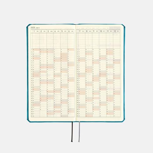 Hobonichi Techo 2025 Weeks [English/Tall and Slim Size/January Start/Planner] Bow & Tie: Cherry in Saudi Arabia