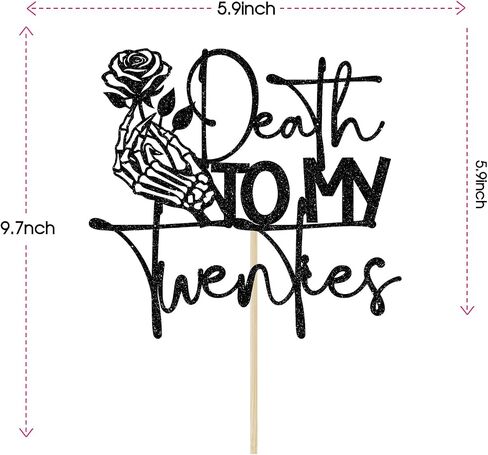 Death to My Twenties Cake Topper, Rip Twenties Decorations, Funeral Birthday Party Decor, Rip to My 20s, 30th Birthday Party Decorations, Black Glitter in Saudi Arabia