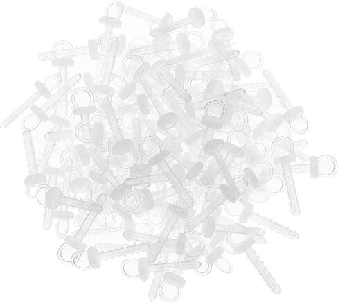 100pcs Round Christmas Ornament Caps Replacement: Plastic Christmas Ornament Hangers Caps, Foam Ball Hanger Caps, Christmas Ornament Caps, Christmas Tree Decorations Accessory Kit, Xmas Deco in Saudi Arabia