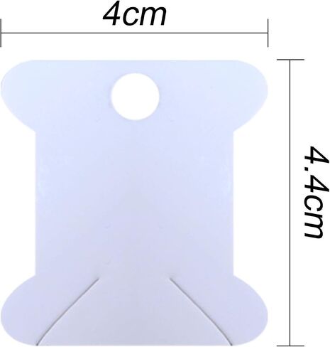 Embroidery Floss Bobbins-Paper Cross Stitch Embroidery Thread Organizer Cardboard -Floss Bobbins- Crafts Floss Bobbins -165 Thread Bobbin Cards (White) in Kuwait