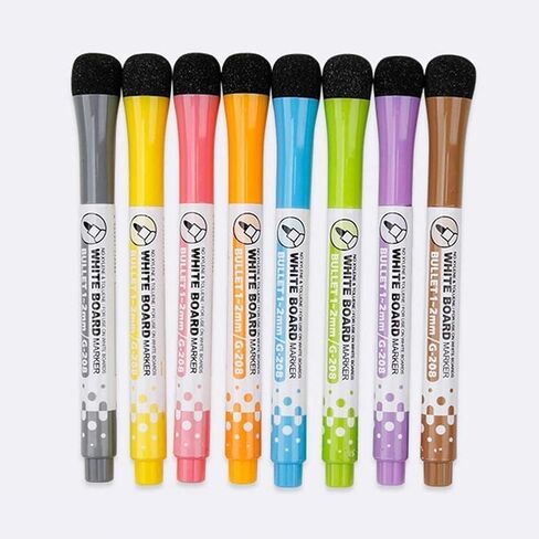 Jowxsx 3 Pcs Yellow Magnetic Whiteboard Pen Writing Drawing Erasable Board Marker Erasable Whiteboard Pen Dry Erase and Wet Erase Markers Markers and Highlighters Office Supplies in Saudi Arabia