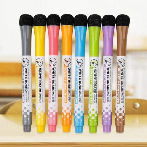 Jowxsx 3 Pcs Yellow Magnetic Whiteboard Pen Writing Drawing Erasable Board Marker Erasable Whiteboard Pen Dry Erase and Wet Erase Markers Markers and Highlighters Office Supplies in Saudi Arabia