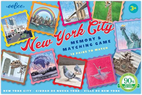 eeBoo: New York City Little Memory and Matching Game, Sharpens Recognition, Concentration and Memory Skills, for Ages 3 and Up, Provides Interaction Between Child and Parent in Saudi Arabia