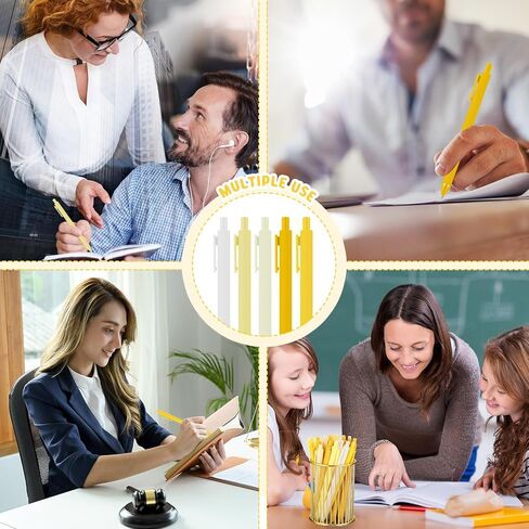 50 Pcs Ballpoint Pens Bulk Retractable Writing 1.0 mm Medium Point Black Ink Cute Pens Smooth Writing Color Fancy Gift for Teacher Students Employees Office School Home Supplies (Green Series) in Saudi Arabia