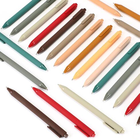 50 Pcs Ballpoint Pens Bulk Retractable Writing 1.0 mm Medium Point Black Ink Cute Pens Smooth Writing Color Fancy Gift for Teacher Students Employees Office School Home Supplies (Green Series) in Saudi Arabia