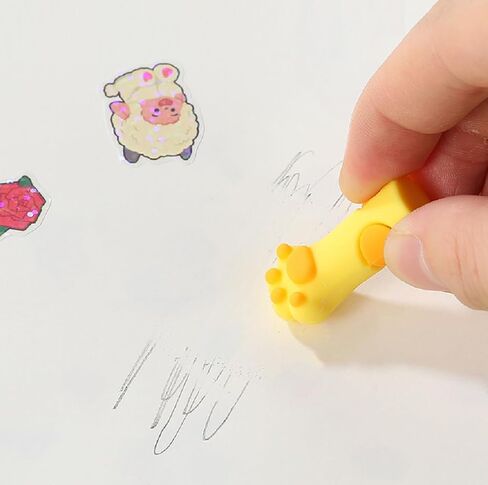 Creative Cat Paw Eraser-5 Pencil Erasers- 3D Funny Eraser, Party Decorations& Favors in Kuwait