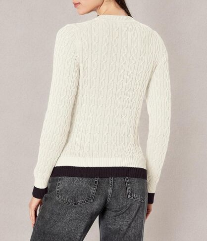Tommy Hilfiger Women's Everyday Crewneck Cable Sweater in Saudi Arabia