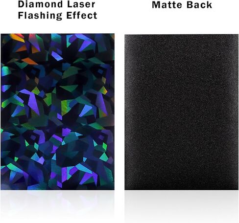 200pcs Holographic Card Sleeves, Holographic Diamond Standard Size Card Sleeves for Poke, MTG, Yu-gi-oh, Anime Cards in Saudi Arabia
